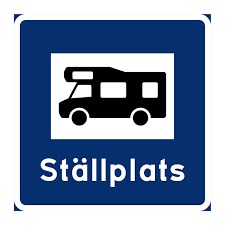 Ställplatsskylt