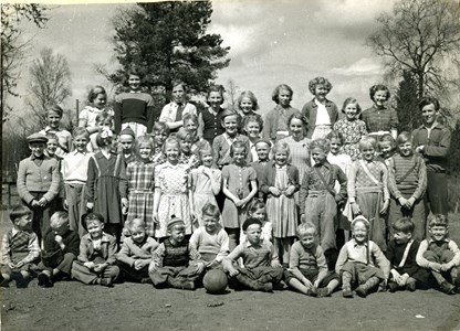 Elever från Gödebergs och Barkansjö skola 1951