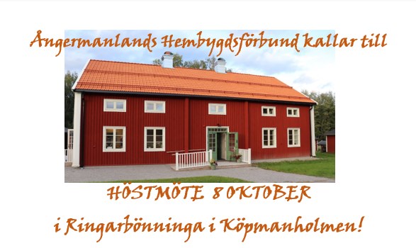 ÅHF Höstmöte 8 oktober 2022