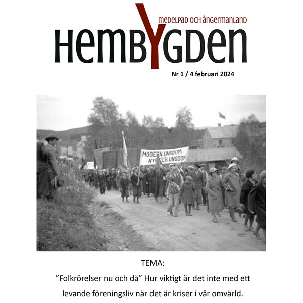Tidningen HembYgden i Medelpad och Ångermanland nr 1 2024 framsida