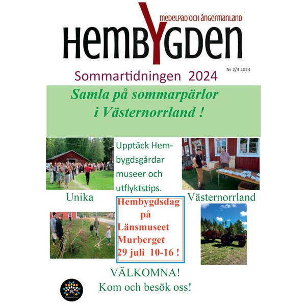 Framsida HembYgden Medelpad och Ångermanland sommar 2024