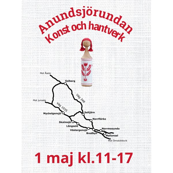 Anundsjörundan Konst och hantverk 1 maj 2025 kl 11-17