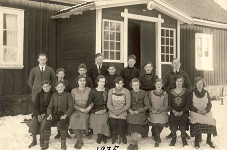 Askome 502 Gamla skolan, år 1935,