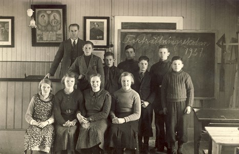 Askome 502 Gamla skolan, år 1937.