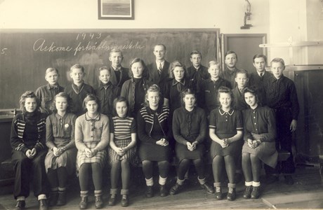 Askome 502 Gamla skolan, år 1943,