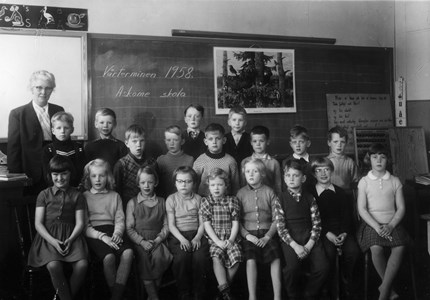 Askome 502, Gamla skolan, år 1958