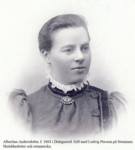 Askome 403, Stommen. Albertina Andersdotter.