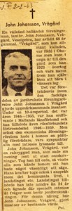 John Johansson, Vrågård Askome 405