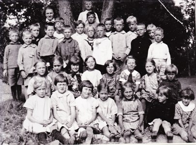 Aspö skola 1928-1929 klass 1 och 2