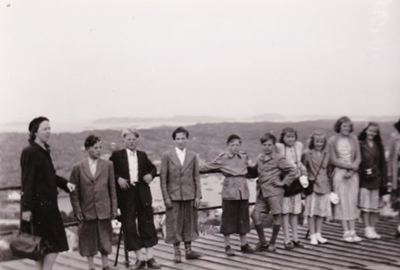 Aspö skola Klass 5-6 skolresa Göteborg omkring 1950