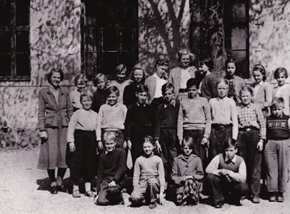 Aspö skola klass 3 - 6 våren 1953