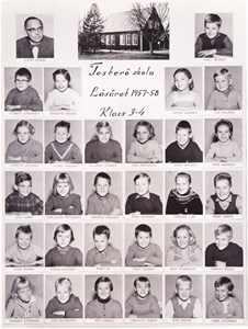 Tosterö skola  klass 3-4 1957-1958