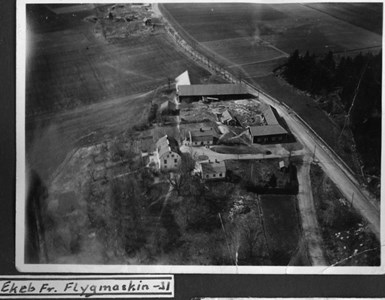 Flygbild över Ekeby gård