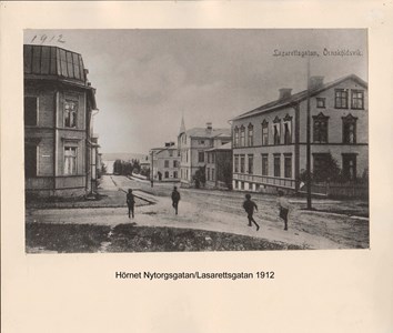 007.16 Stadens fotografier 1 - Nytorgsgatan/Lasarettsgatan 1912