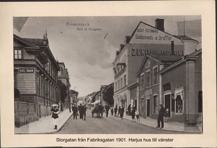 007.08 Stadens fotografier 1 - Storgatan från Fabriksgatan 1901
