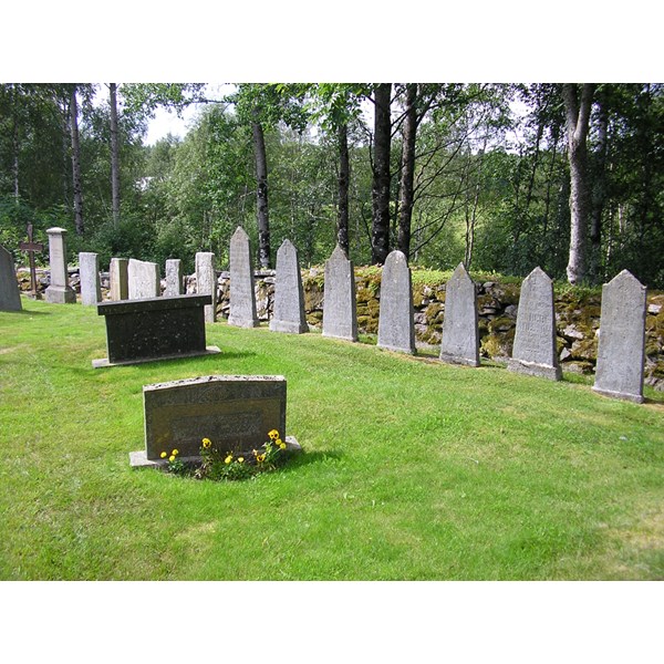 Gravstenar på Töftedals kyrkogård