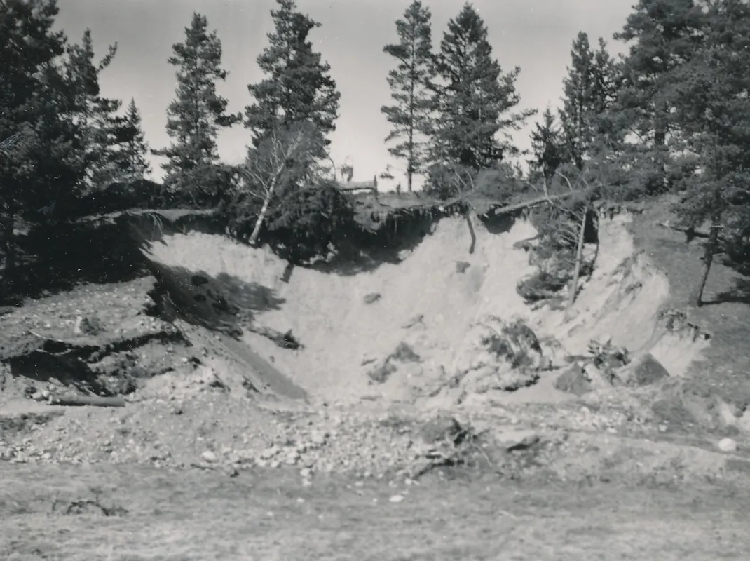 Grustag vid Himlinge 3 1954