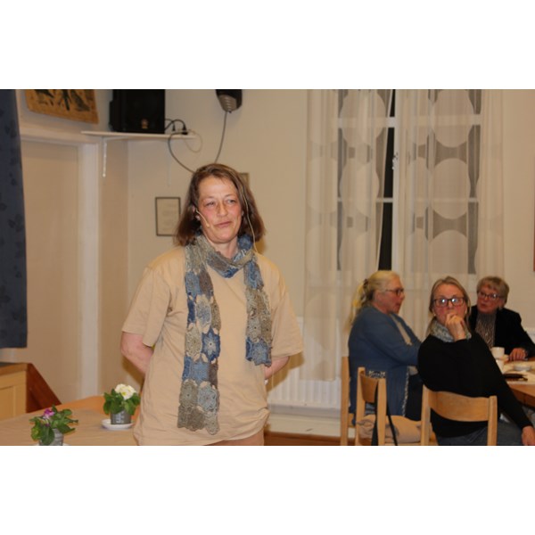 Ina Andersson från Osprey farm berättar om jordbruket på Fogdön under 1500 talet.