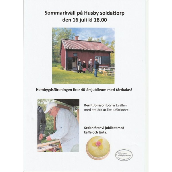 16 juli Sommarkväll vid Husbytorpet