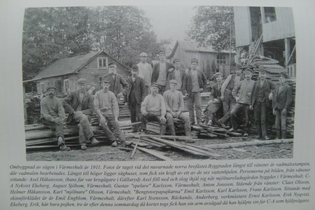 Arbetare vid Värmeshults möbelfabrik