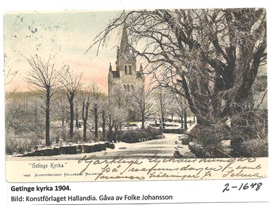 Getinge kyrka 1904. 2-1648