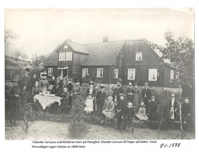 Olander Larssons svärföräldrars hem på Yttergård. 8-1-1778