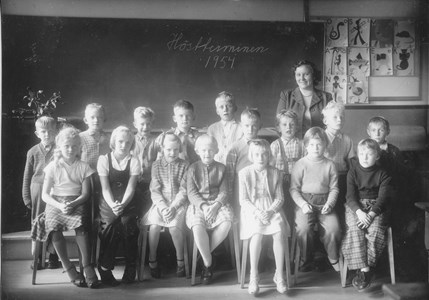 1954 Gödestads skola, hösttermin klass 1-2