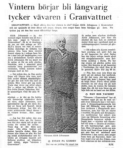 Alrik Johansson från Granvattnet, Hålanda