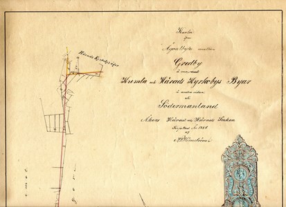 Gredby karta 1854 A