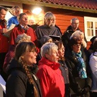 Körsång på Valborgsfirande