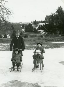 Gustav Petersson med barnen