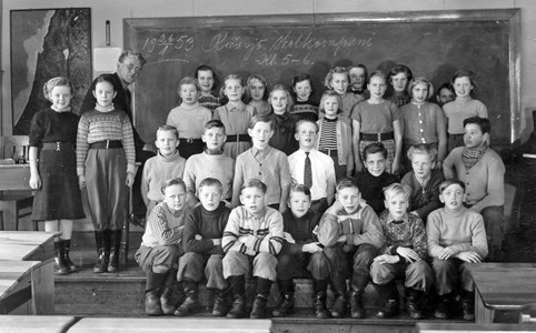 Skolklass Kävsjö 1953