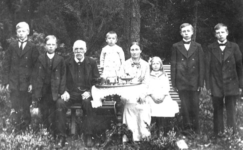Familjen Alfred Bergvall i Gålsjö