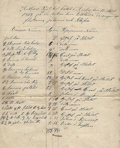 Auktionsprotokoll 1867