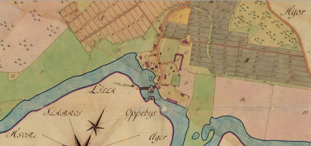 harg karta Karta över Harg år 1803