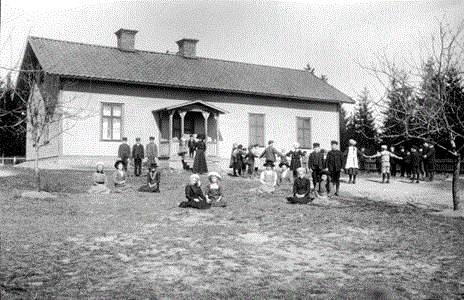 Gräsbo skola början av 1900-talet.