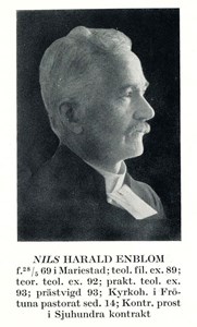 Nils Harald Enblom, Präst i Östervåla