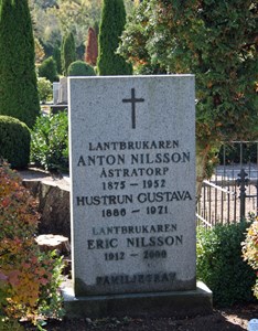 Gravsten Riseberga, Anton Nilsson i Åstratorp