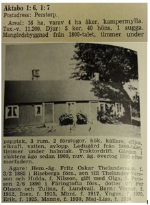 Ur Skånes bebyggelse 1959, Äktaboden, Oskar Thelanders
