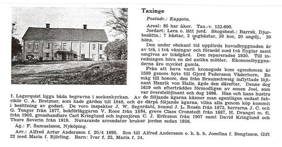 Taxinge 1938