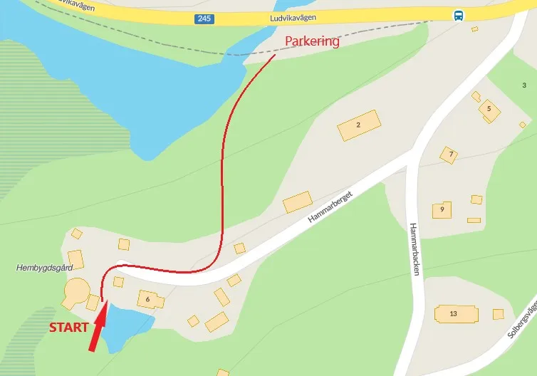 Fantasistigen i anslutning till Säfsnäs Hembygdsgård