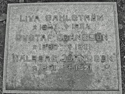 Sahlström Liva och Johnsson Gustaf o Walborg