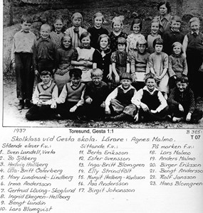 Elever vid Gesta 1937