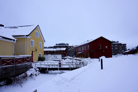 Holmen bebyggelse längst "Lillån", 2016