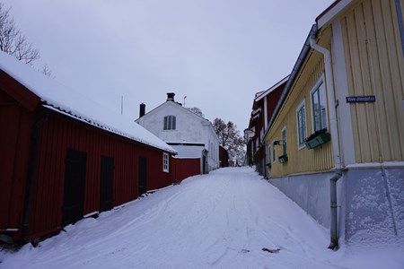Lilla gatan, från norr mot Rådhustorget, 2016