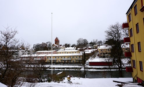 Vy över Vattendragaren och Vive Jönsgatan, 2016
