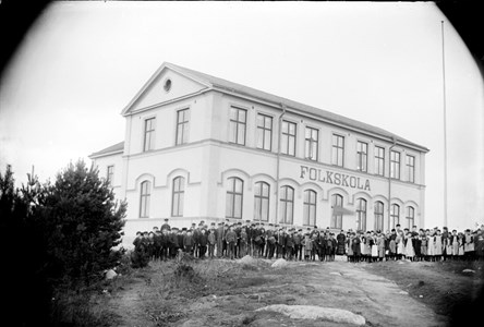 Elever vid Roxnäs skola