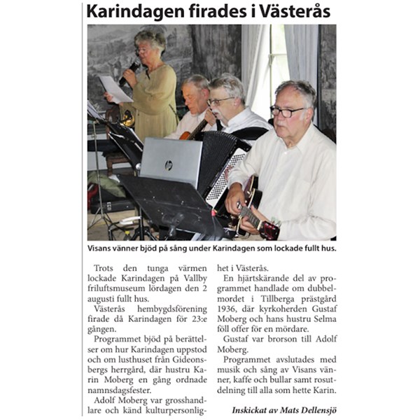 Karindagen 2 augusti 2025