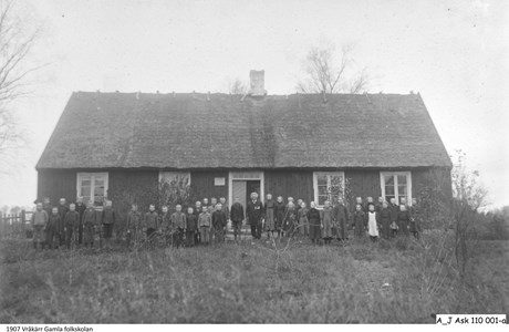 Foto Vråkärr folkskola år 1907