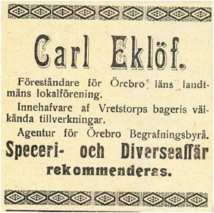 Carl Eklöfs 1912